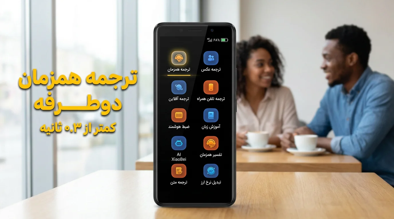 دستگاه مترجم زبان دو طرفه همزمان آفلاین و آنلاین با هوش مصنوعی Ai Translator A50 Lite