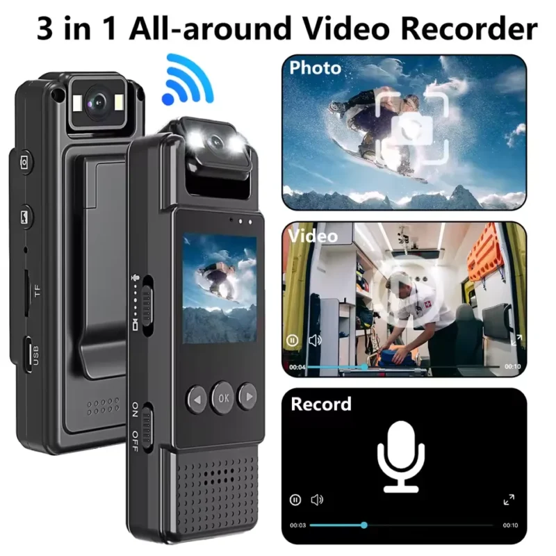 دوربین ورزشی و پلیسی بادی کمرا L12 BODY CAMERA WiFi