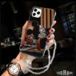 قاب میکی دور نگین آینه ای نگین دار (بدون بند)