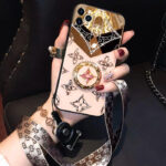 قاب موبایل آیفون لویی ویتون آینه و نگین حلقه - تصویر 3