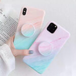 قاب آیفون ماربل مینیمال+ پاپ سوکت رایگان