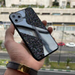 قاب موبایل سامسونگ طرح سواروسکی موج دار آینه و نگین - تصویر 3