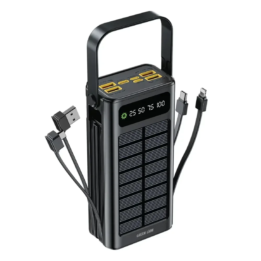 پاوربانک خورشیدی 30000 میلی آمپری گرین لاین مدل Solar X