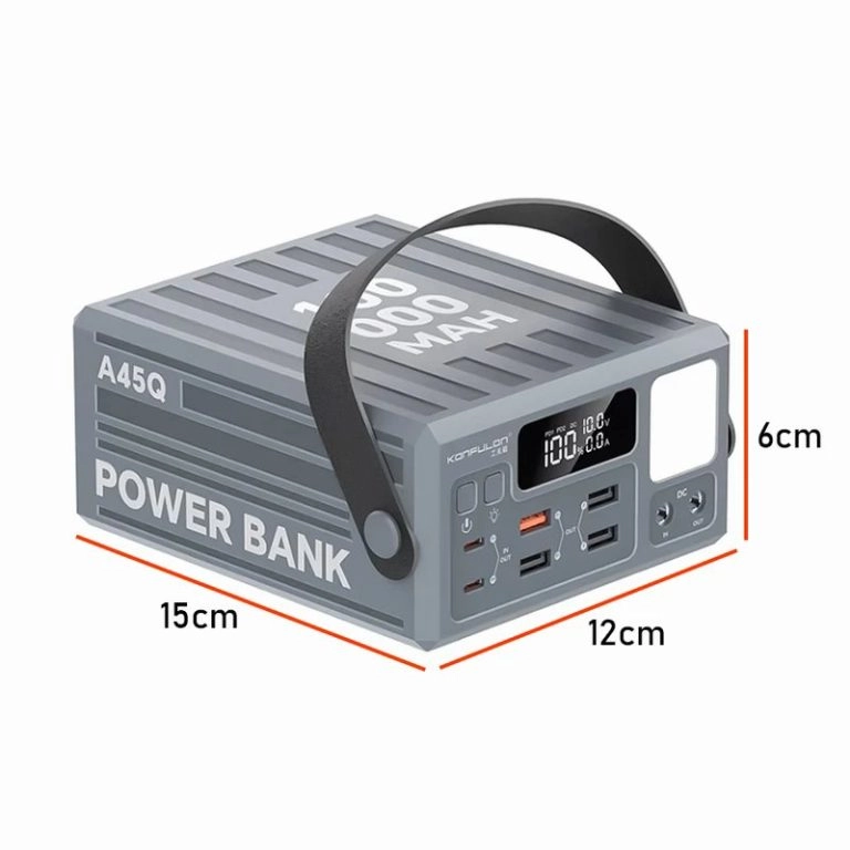 پاور بانک 100000 میلی آمپر سوپر فست شارژ کانفلون مدل konfulon A45Q