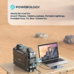 پاور استیشن سولار پاورولوژی مدل Powerology PPBCHA38 ظرفیت 76800 میلی‌آمپر